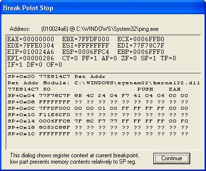 Hard Breakpoint Dialog
